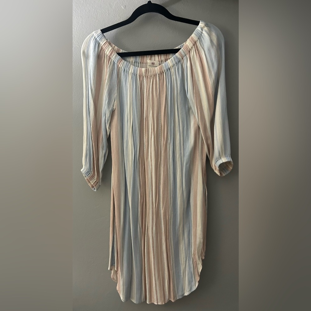 AG Adriano Goldschmied half sleeve cinched sleeved dress size small